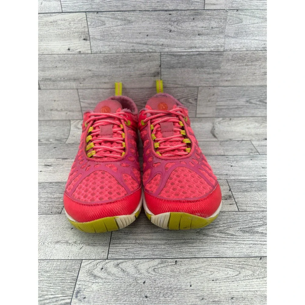Merrell Mix Master Glide Pink Lime Trail Running Shoes Women Sz 6 J57320 Vibram